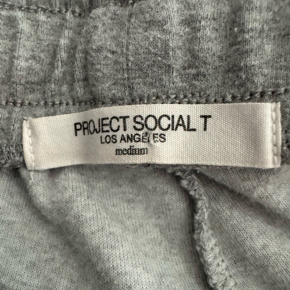 Gray project social T velvety Jogger Sweatpants with Striped Cuffs. Size M. GUC - Picture 8 of 8